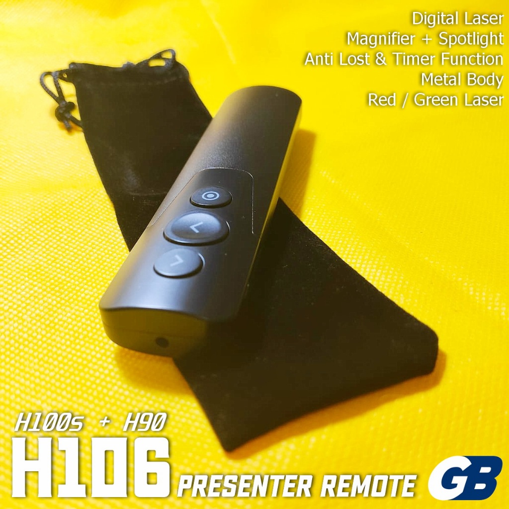 H106 Digital Laser Spotlight Magnify Timer Wireless Presenter Pointer not H100 H90