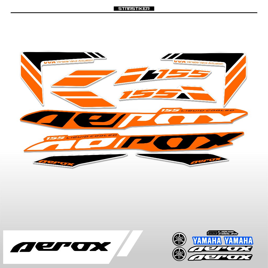 (3) / STRIPING AEROX 155 / NEW / STIKER AEROX 155 CONNECTED / STICKER AEROX 155 CONNECTED / SETIKER 