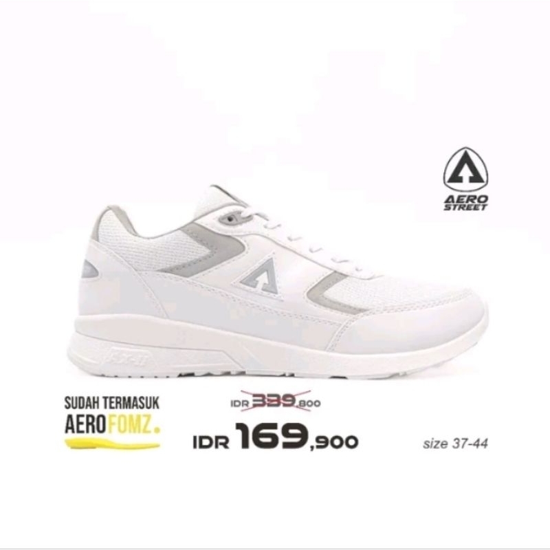 Aerostreet Osaka Full Putih - Sepatu Sneackers Pria Wanita