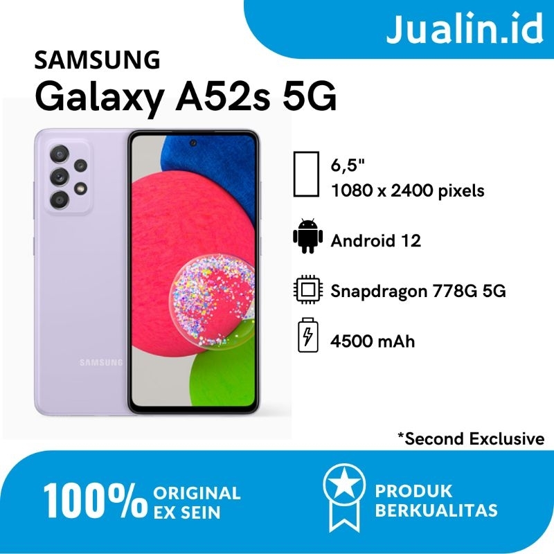 Samsung Galaxy A52s Second Original Garansi Resmi SEIN