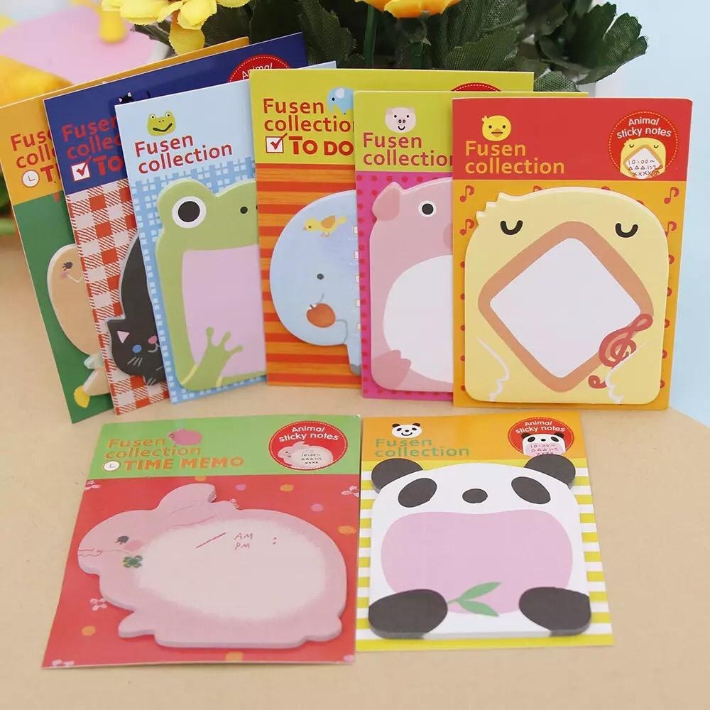 

Sticky Notes Motif Hewan Tempelan Kertas Catatan Memo Note Karakter Animal Mini Book Karakter Binatang Lucu A