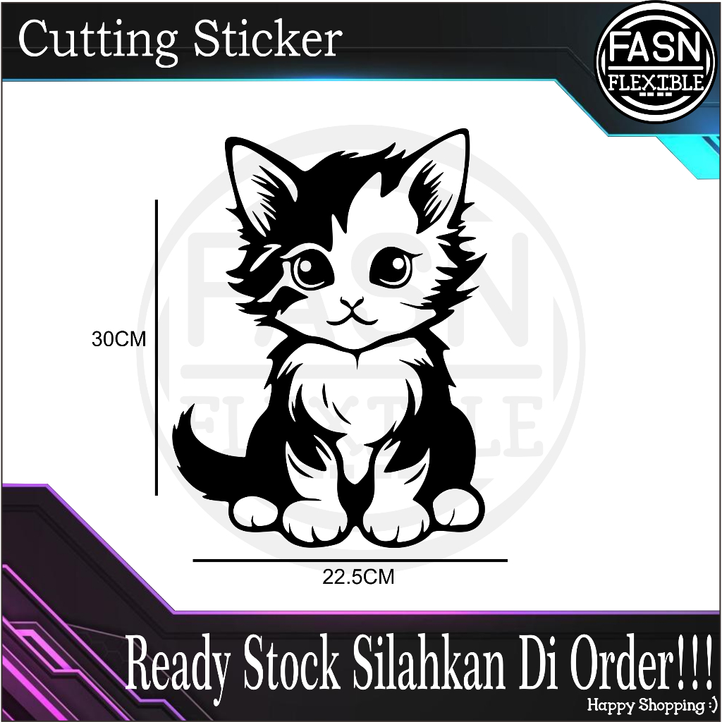 

Sticker Anak Kucing Lucu (Cutting Sticker)