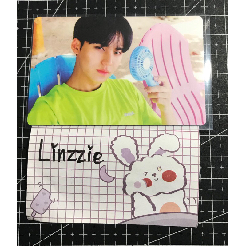 [READY LANGSUNG KIRIM] PC Photocard Teen Age TA Green Hijau Mingyu Kipas Angin Seventeen Svt
