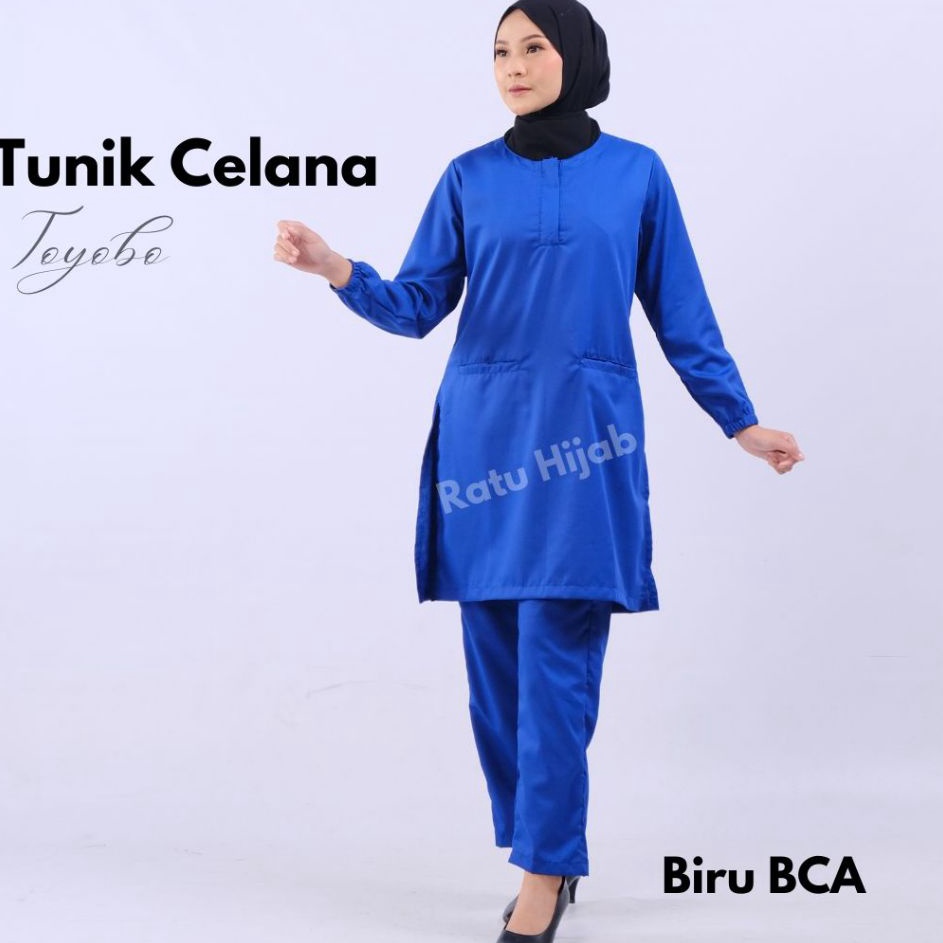 Terbaru Baju Jaga OKA OK Tunik celana wanita lengan panjang karet