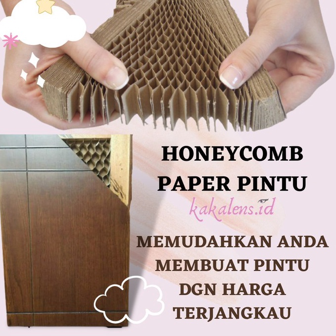 High Quality Honeycomb Paper Coat Honey Comb Core Door Pintu Kusen Honey Comb Pintu
