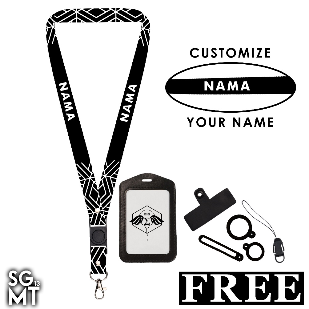 

Sedia BISA SATUAN Lanyard Custom Nama Printing Full 2 Sisi Ukuran 2cm Satuan Murah Bisa Request Nama Design 1