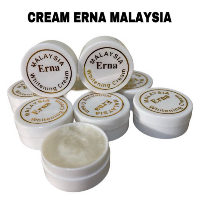 CREAM ERNA Malaysia ASLI ( 12pcs ) warna Gading Bibit Pemutih
