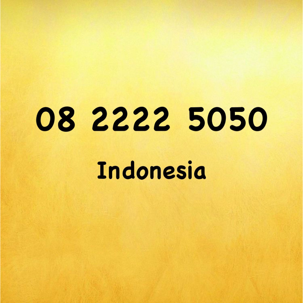 Nomor Cantik Simpati 10 Digit ABAB CDCD - 0822 22 5050 - 08 2222 5050