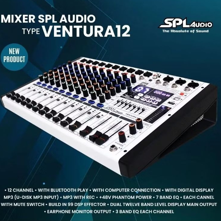 MIXER SPL AUDIO 12 CHANNEL VENTURA