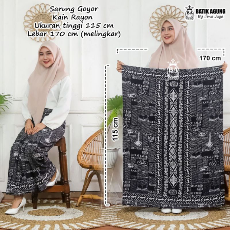 Sarung Batik Motif Koran Sarung Wanita Sarung Goyor Sarung Printing Sarung Palaikat Sarung Cap Sarun
