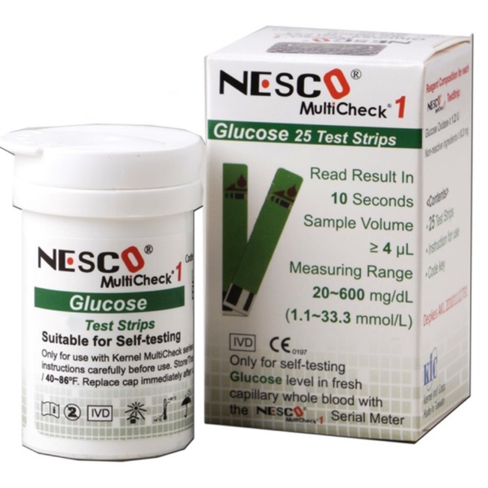 Strip Nesco Gula Nesco Glucose Strip Gula Nesco Gula Darah Nesco Blood Glucose Multicheck