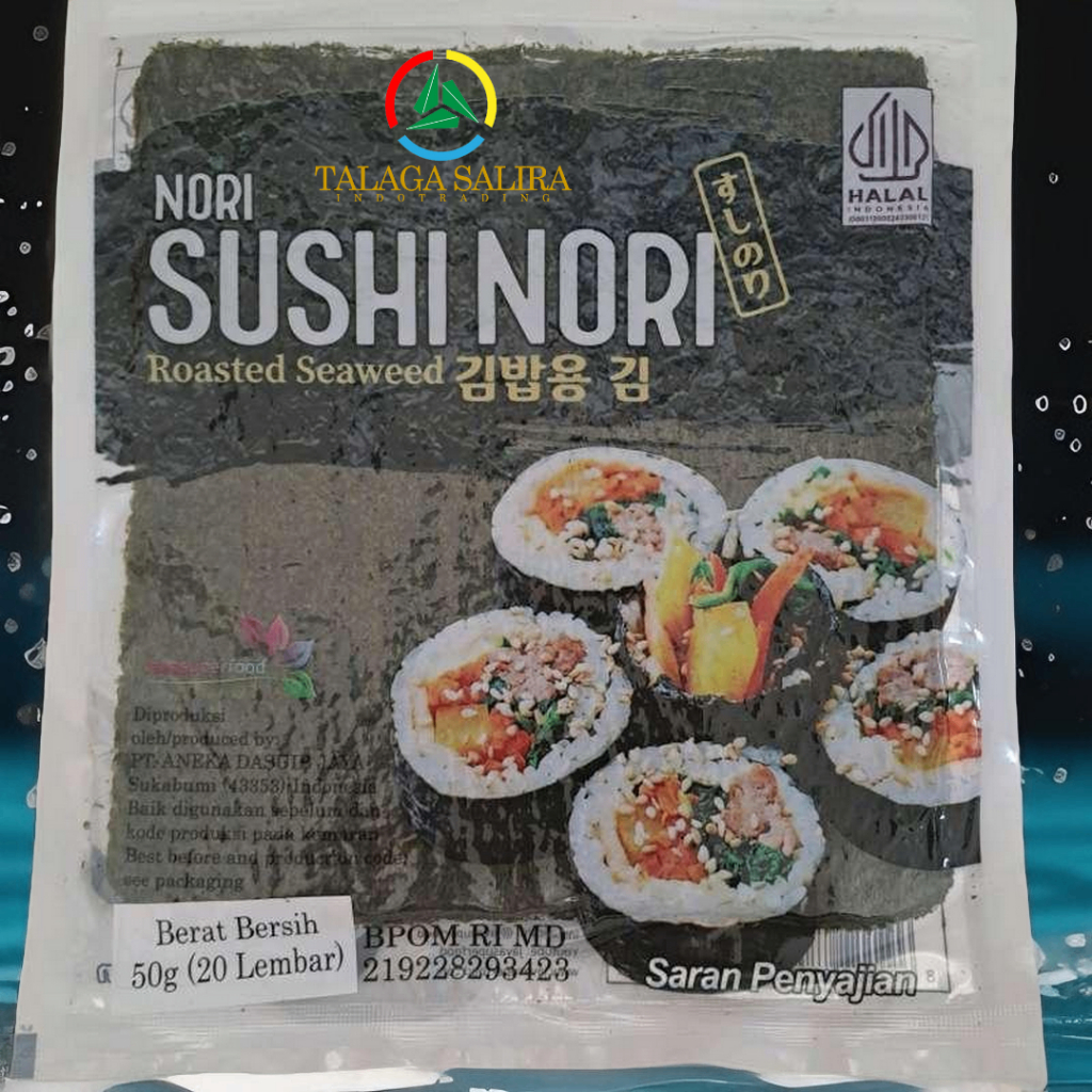 

Sushi Nori HALAL Seaweed Rumput Laut Sushi Untuk Kimbab/ Gimbab bento rumput laut lengkap manjun