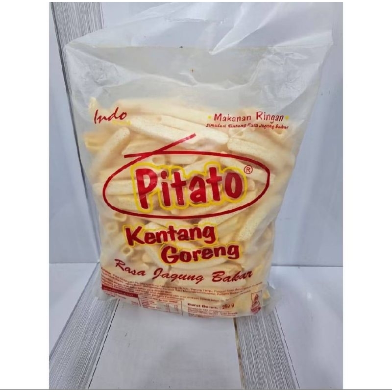 

PITATO STICK/ PITATO NET KENTANG/MAKANAN RINGAN/ PITATO LONJONG KENTANG GORENG 250G