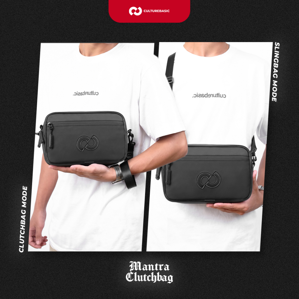 ORIGINAL Culture Basic Mantra Handbag Pria Clutch Bag Pria Waterproof Tas Pria Multifungsi Tas