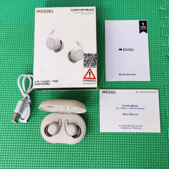 Eggel ComfortBuds Sleep + TWS Bluetooth Eggel Sleep Earphone with ANC, ENC, Gaming