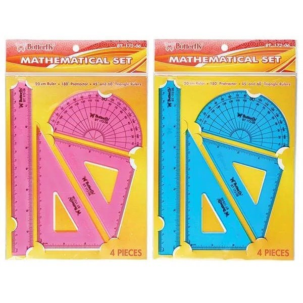 

Butterfly Penggaris Mathematical Set BT-172-05/ Set Penggaris Segitiga