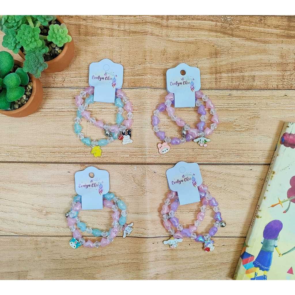 Gelang Couple Magnet Lucu Motif Karakter – Gelang Anak Kawaii