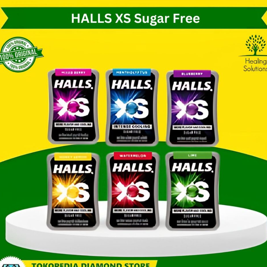 

Halls XS Sugar Free Original USA - Permen Halls Tanpa Gula