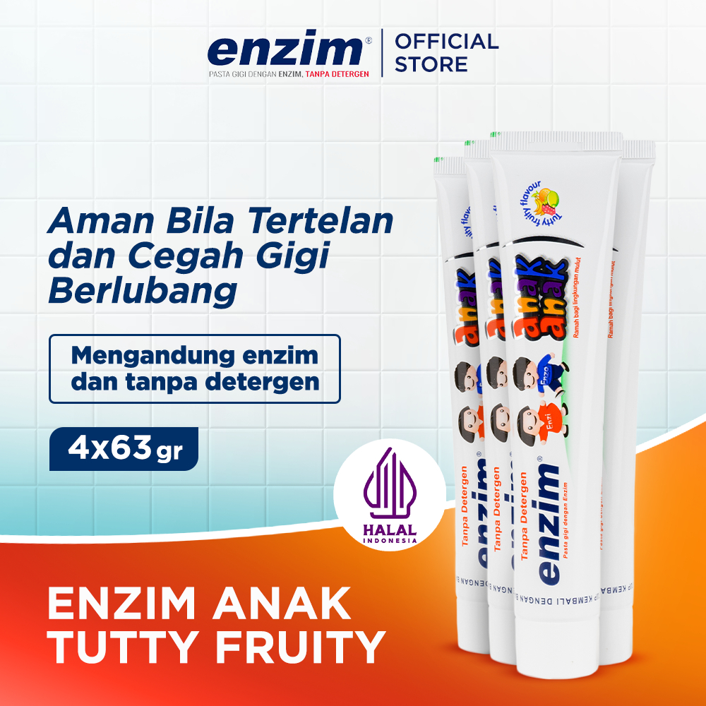 ENZIM ANAK TUTTY FRUITY 63 GR - 4 pcs