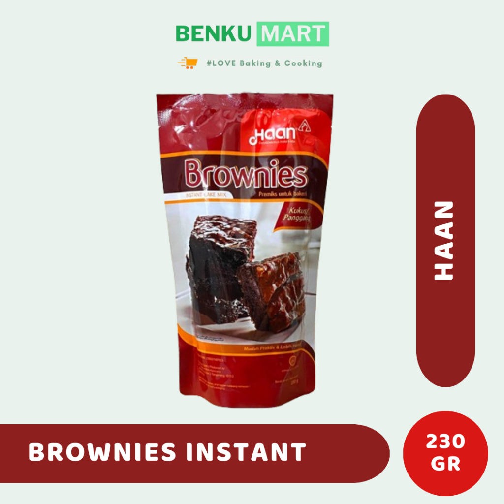 

Haan Brownies instant Pouch 230 gr | Brownis Instant Premiks