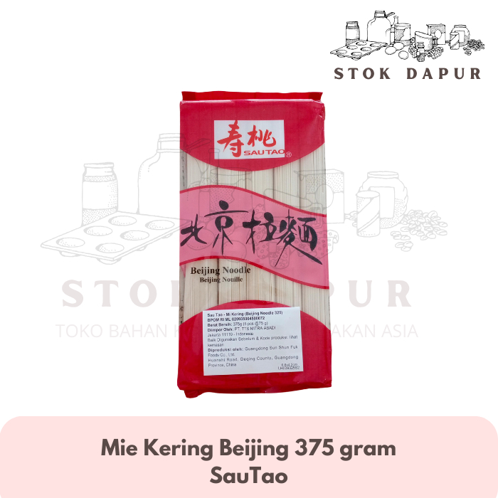 

Mie SauTao Beijing Noodle /Mie Kering Ala Beijing 375gr