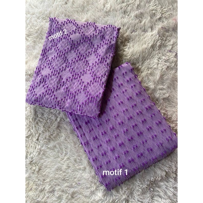 TENUN BULU KUALITAS PREMIUM UNGU SOFT