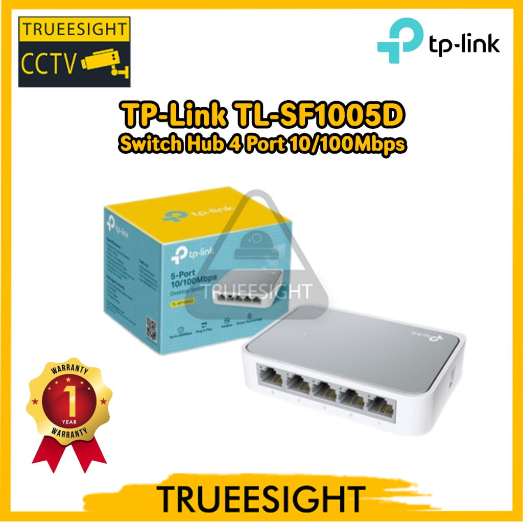 TP Link Switch Hub 4 Port TP-Link TL-SF1005D 10/100Mbps