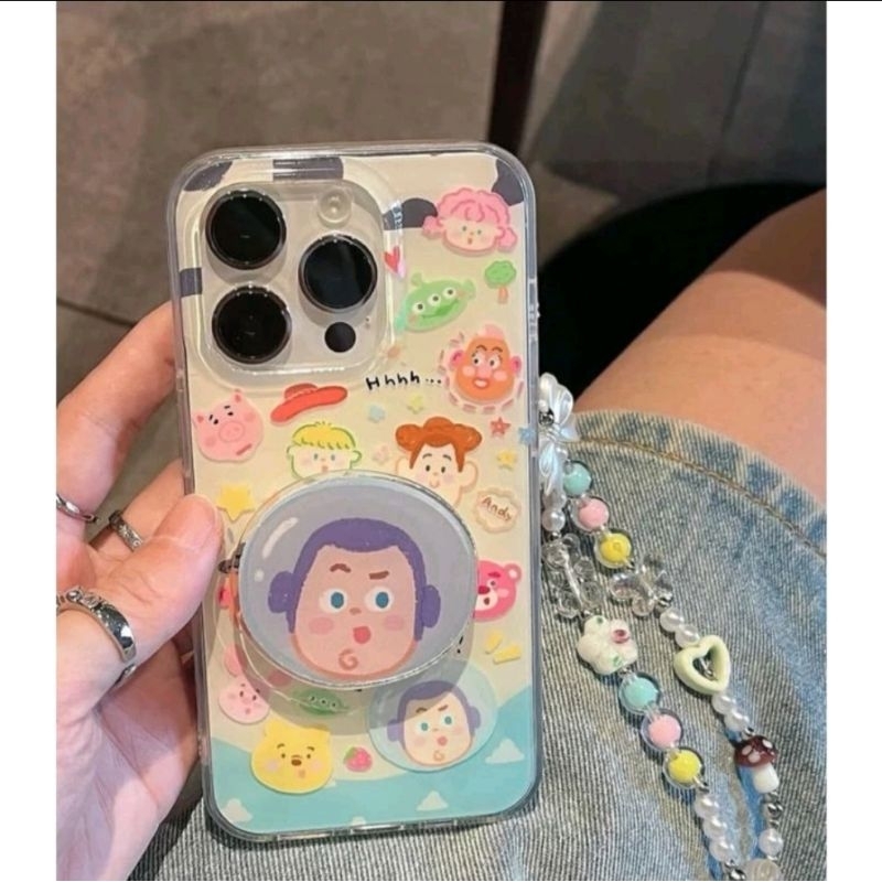 Cute Toy Story Griptok Lanyard Case iPhone 11 12 13 14 15 Pro Max