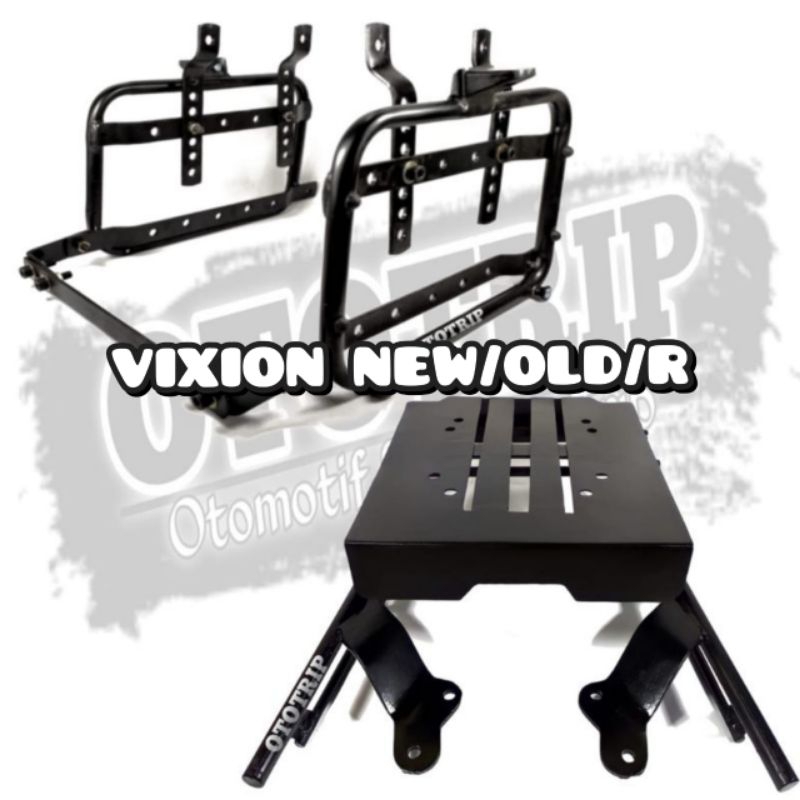 Paket komplit motor vixion new,vixion old,vixion r 155 vva Breket Top Box Model Geser dan Breket BOX