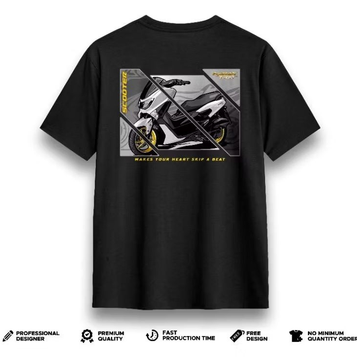 Kaos Nmax turbo tshirt motor Nmax turbo atasan lengan pendek