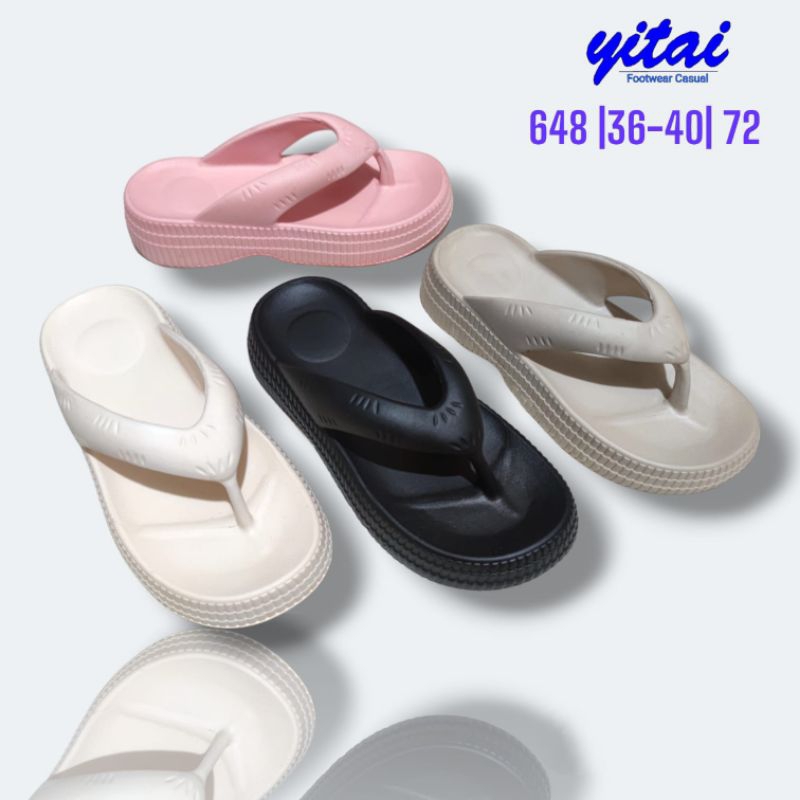 sandal jepit wanita trendy//sandal wanita trendy murah//sandal jepit yitai//