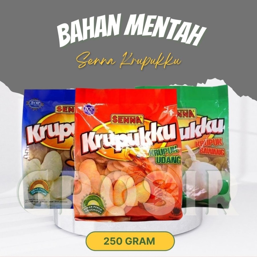

Bahan Mentah / Kerupuk ku Senna / Kerupuk Rasa Udang, Ikan & Bawang / 250gr / Halal