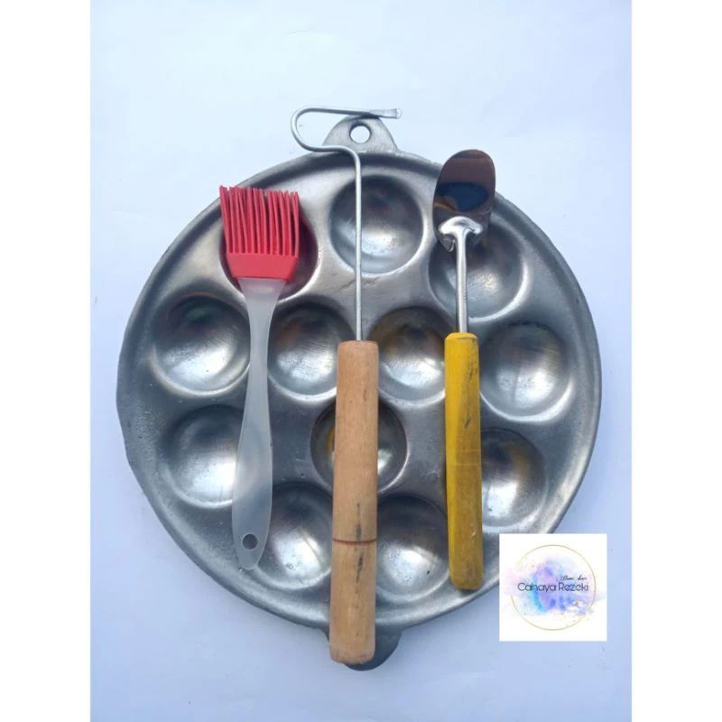 Lubang 12 Free Sotil Kuas Congkel / Cetakan Telur Puyuh Sodet Mini Kuas dan Congkel