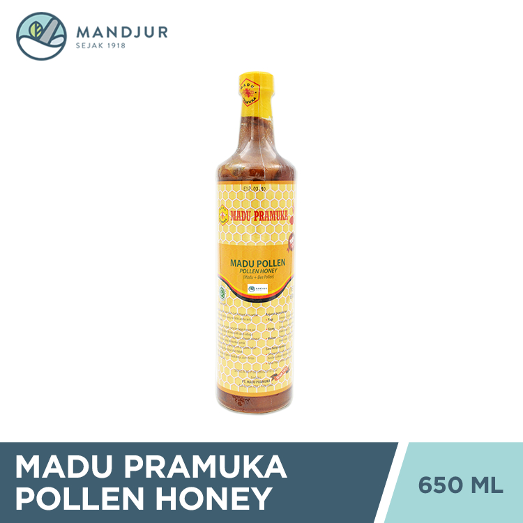 

Madu Pramuka Bee Pollen 650 mL - Madu Alami Dan Bee Pollen