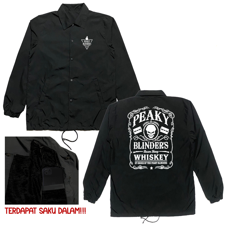 Jaket Windbreakers Peaky Blinders | Jaket Coach | Jaket Windproof | Bootleg