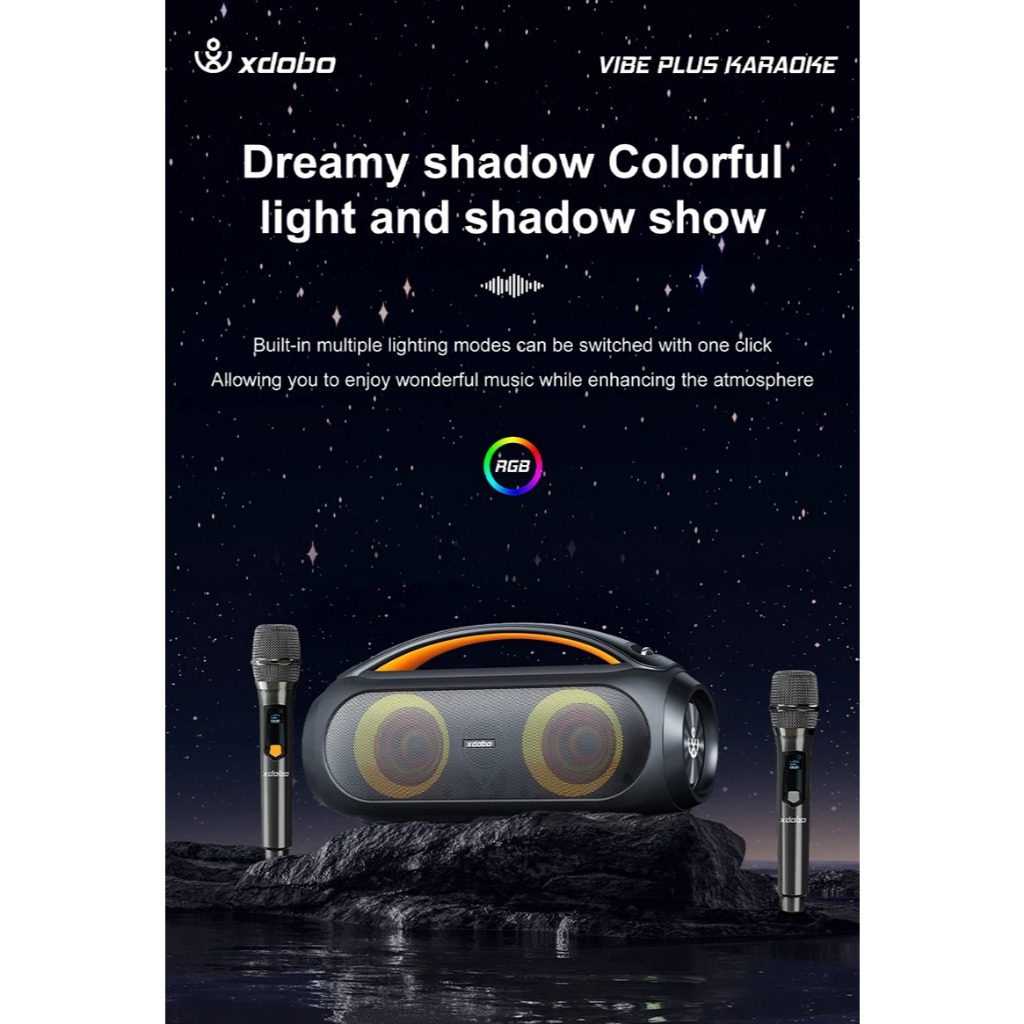 XDOBO Vibe Plus KARAOKE speaker 80W rms