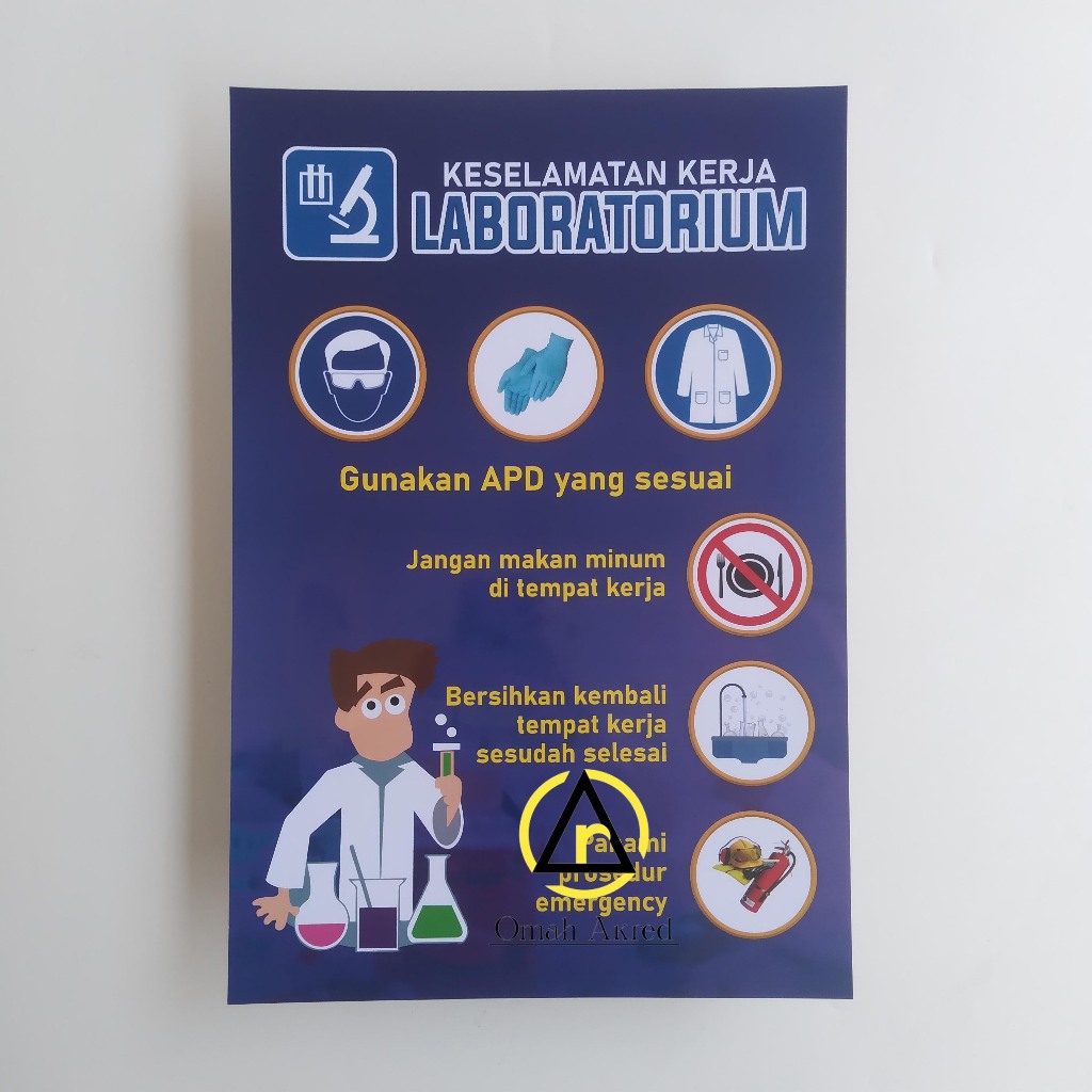 Poster Keselamatan Kerja Laboratorium - K3 - Keselamatan Kerja