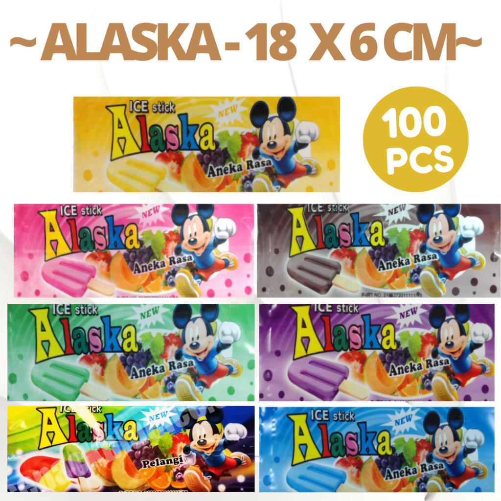 PLASTIK ES KRIM STIK CETAKAN / KEMASAN ES KRIM CETAK / PLASTIK ES WAWAN BUAH  plastik es cream stik