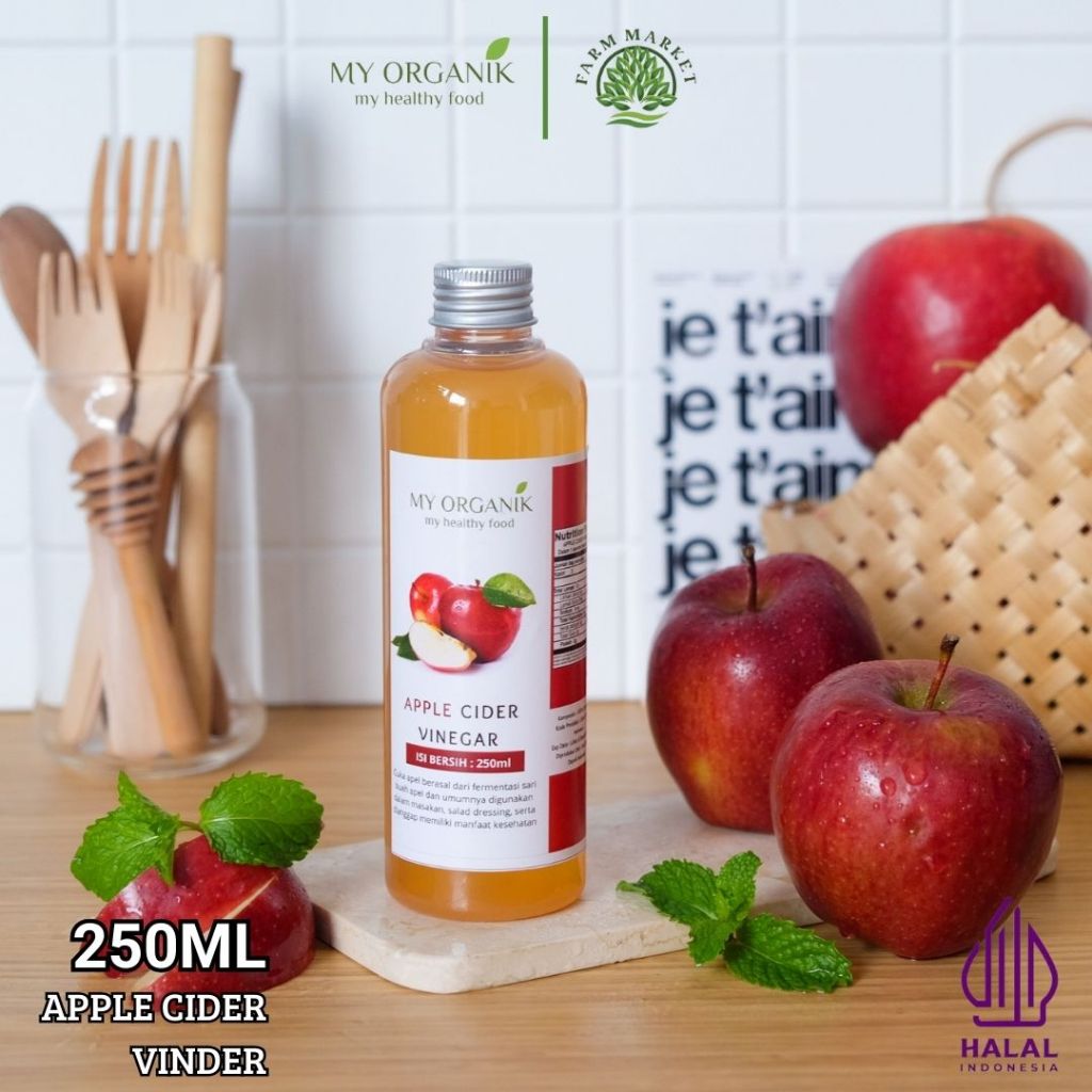 

My Organik Cuka Sari Apel Cuka Apel With Mother Apple Cider Vinegar Cuka Apel Organik 250 ml