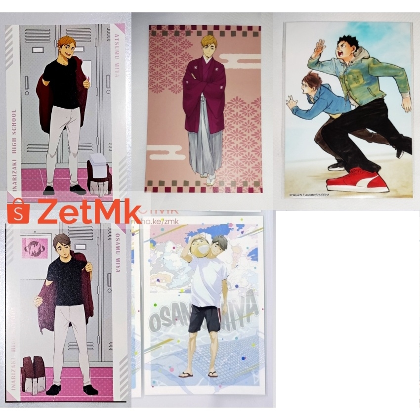 Haikyuu Official Postcard Miya Osamu Atsumu Oikawa Tooru Iwaizumi Kita