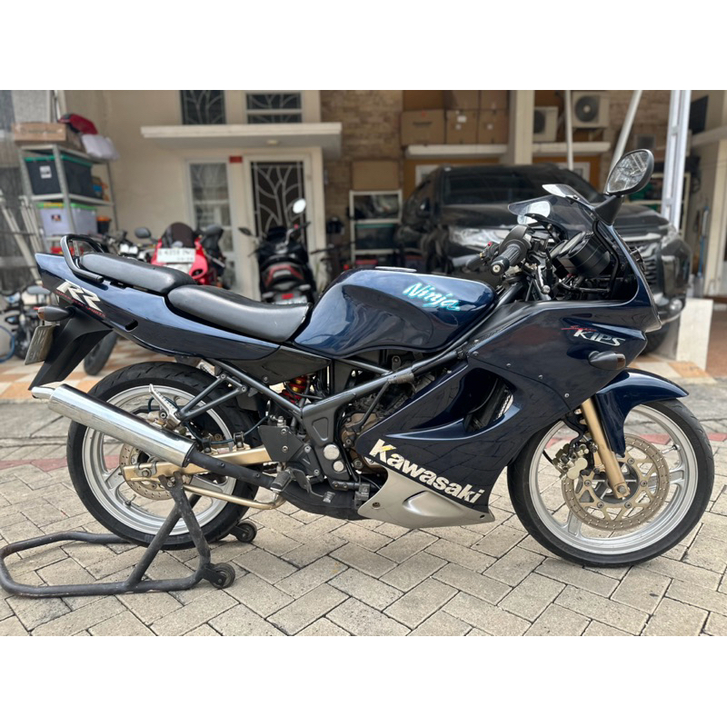 kawasaki ninja rr old 2009 blue navy biru navy istimewa