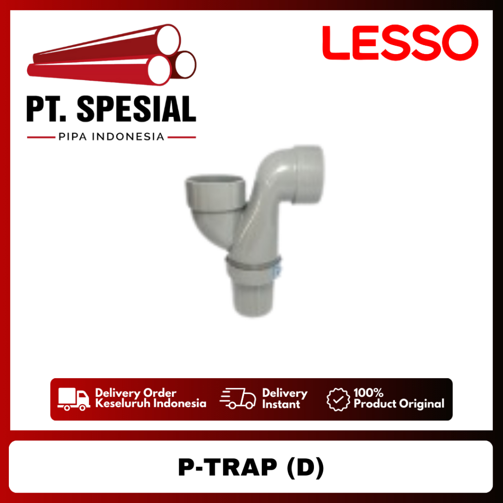 P-Trap 2 Inch PVC D Lesso / P Trap 2 Inch / P-Trap D Lesso / P Trap - 07