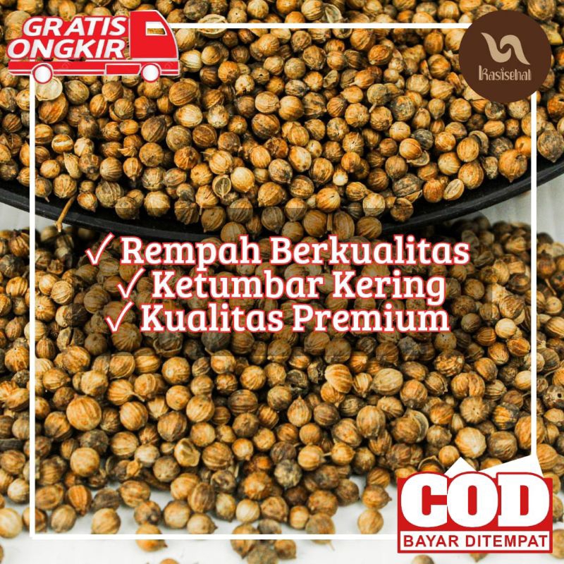 

Ketumbar Utuh/100% Murni/Premium/Berat Bersih: 500gr/Kasisehat