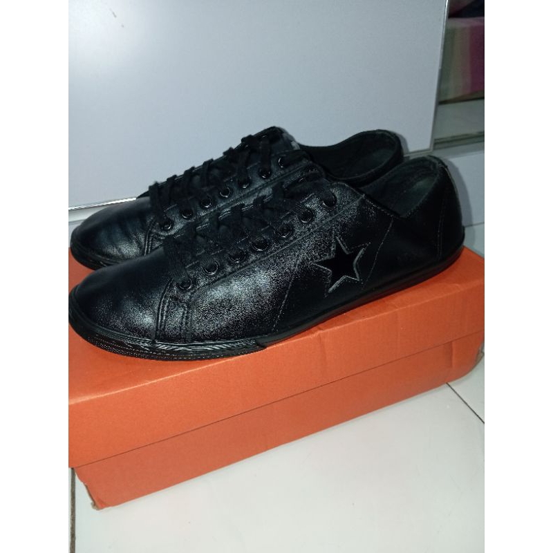 sepatu converse One Star kulit Slim vintage ori