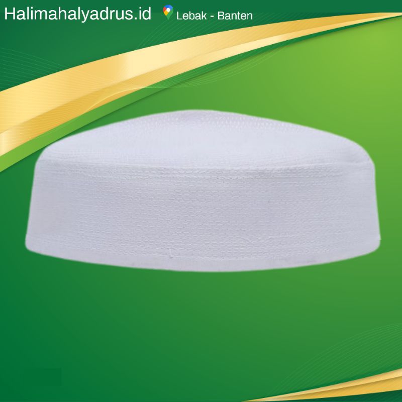 Peci Batok / Kalbut Haji ( Warna Putih Polos ) Size 5,6,7,8,9 Pendek / Tinggi 7 CM