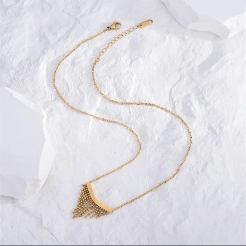 [bayar ditempat]kalung titanium rantai nuri liontin juraii.