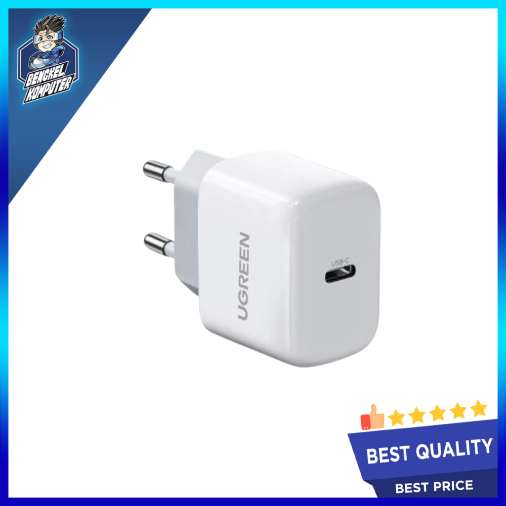 UGREEN ADAPTOR CHARGER 20W MINI PD FAST CHARGER