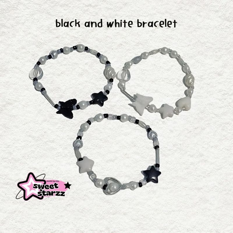 gelang hitam putih | gelang couple