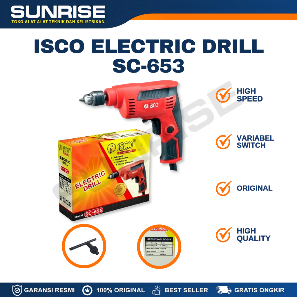 BOR DRILL ISCO 10MM SC-653