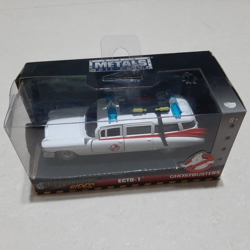 Jada Toys, Ecto-1 Ghostbusters 2018, 5 cm x 13.5 cm, open doors, Nos, ada merintis
